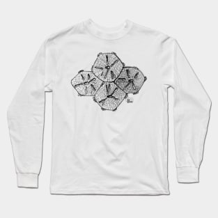 Hepatocyte Pen and Ink Drawing Long Sleeve T-Shirt